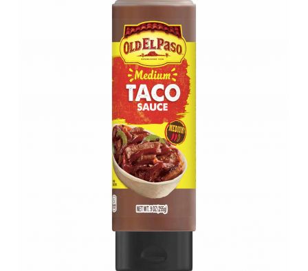 SALSA PICANTE OLD EL PASO MEDIUM TACO SAUCE 255 GR