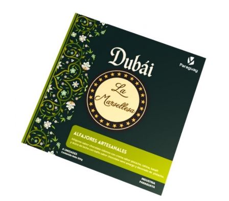 CAJA DE ALFAJORES LA MARSELLESA DUBAI 4 UNI