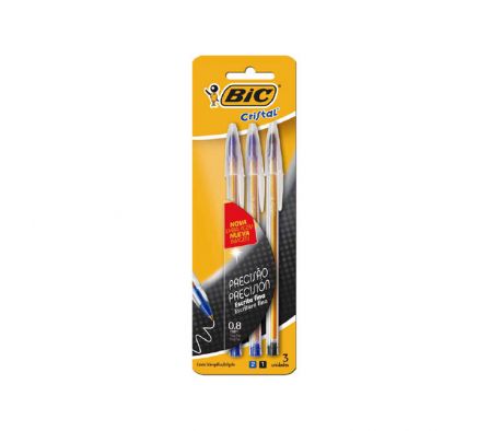 BOLIGRAFO BIC FINE PLUS 2AZ-1NEG 3 U BLISTE13942 G