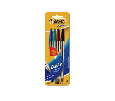 BOLIGRAFO BIC CRISTAL BLIST 4UNDS  R-A-V-N 14414