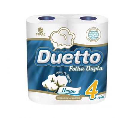 PAPEL HIG. DUETTO DOBLE HOJA X4