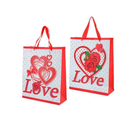 BOLSA P/REGALO M SURTIDO 32X26X10CM