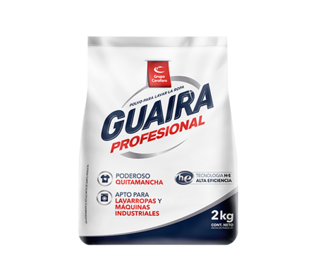 JABON POLVO GUAIRA QUITAMANCHAS PROFESIONAL 2 KG