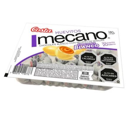 HUEVITOS MECANO BANDEJA BLANCO 180GR