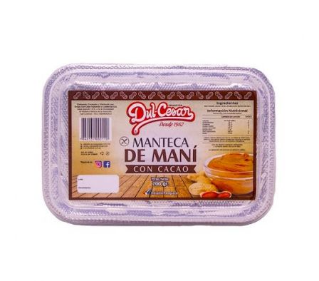 MANTECA DE MANI DULCESAR C/CACAO 200GR
