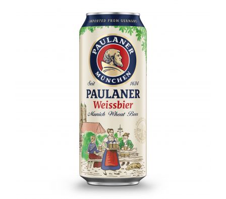CERVEZA PAULANER WEISSBIER LATA 500 ML