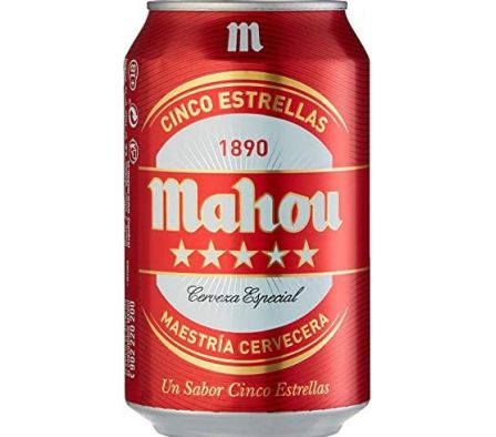 CERVEZA MAHOU 5 ESTRELLAS 330ML