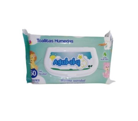 TOALLITAS HUMEDA AGUBABY 50UNI