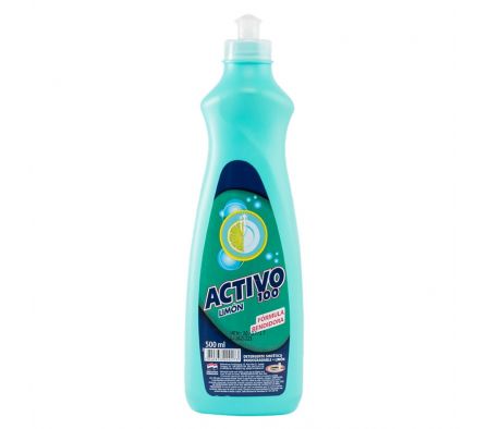 DETERGENTE ACTIVO 100 LIMON 500 ML