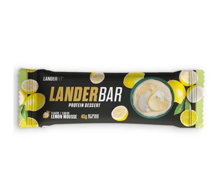 BARRITA DE CEREAL LANDERFIT SABOR LEMON MOUSSE 45G