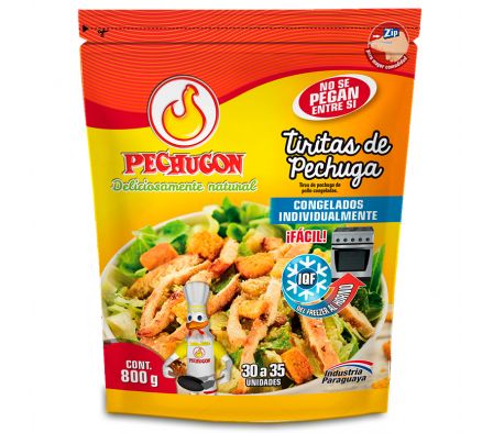 PECHUGON IQF TIRITAS DE PECHUGA CONG.X PAQ.