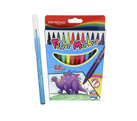 MARCADORES ESCOLARES KEYROARD 12 COLORES