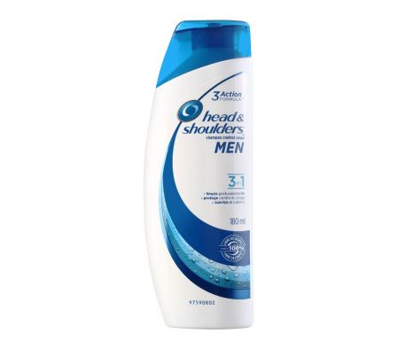 SHAMPOO H&S 3 EN 1 180 ML