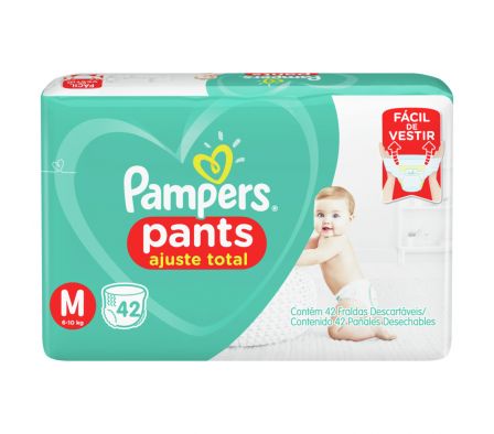 PAÑAL PAMPERS PANTS TAMAÑO MEDIANO 42UNID