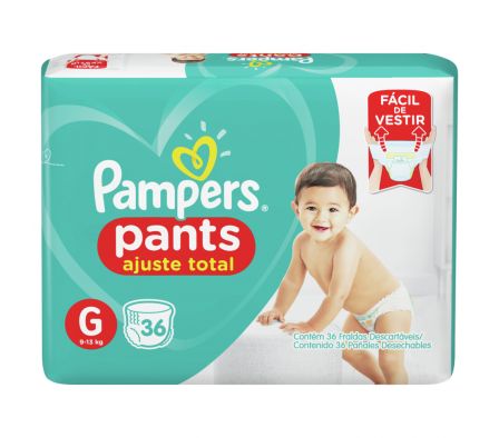 PAÑAL PAMPERS PANTS TAMAÑO GRANDE 36UNID