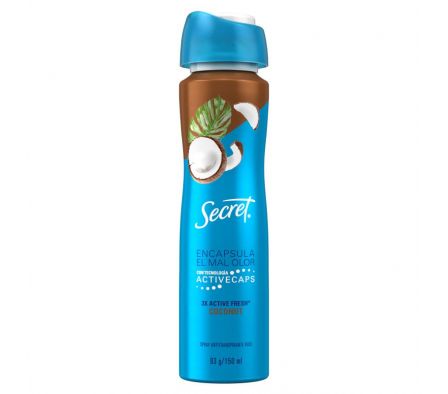 DESODORANTE SECRET COCONUT SPRAY 93GR
