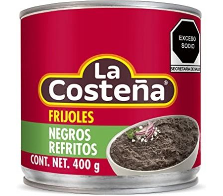 FRIJOLES LA COSTEÑA REFRITOS 400GR