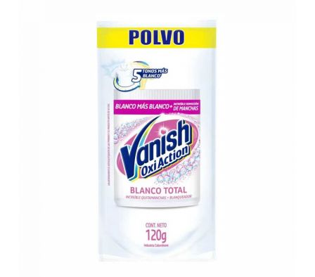 QUITAMANCHAS VANISH POLVO  WHITE 120GR