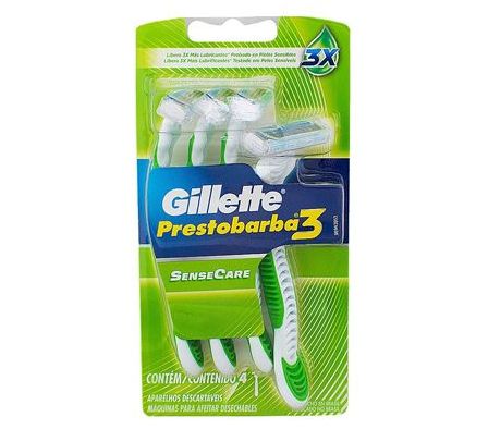 MAQUINA DE AFEITAR GILLETTE PB3 PIEL SENSIBLE X 4