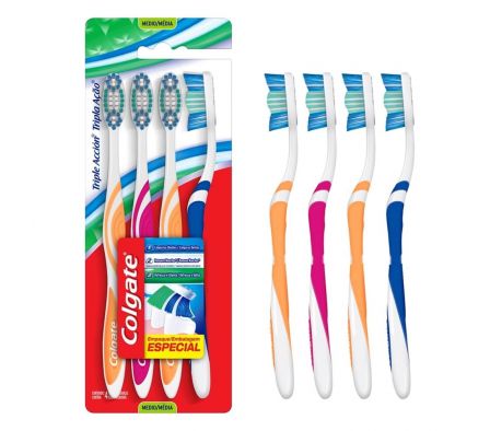 CEPILLO DENTAL COLGATE TRIPLE ACTION MEDIO