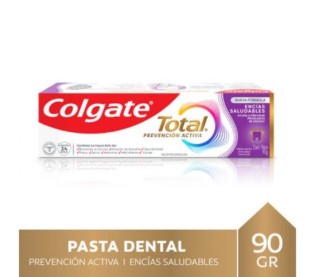 CREMA DENTAL COLGATE TOTAL 12 ENCÍAS REFORZADA 90G