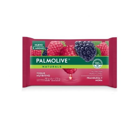 JABON TOCADOR PALMOLIVE FRAMBUESA Y MORA 90G