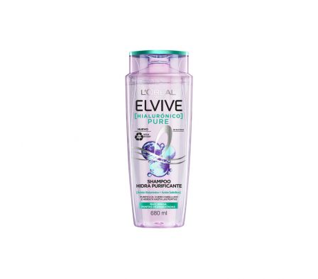 SHAMPOO ELVIVE PURE HIDRA HIALURONICO 680ML
