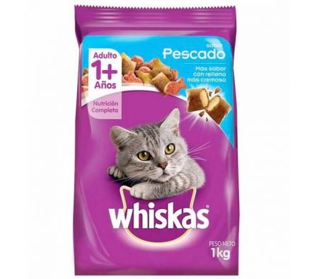 ALIM.P/GATO WHISKAS PESCADO 1KILO