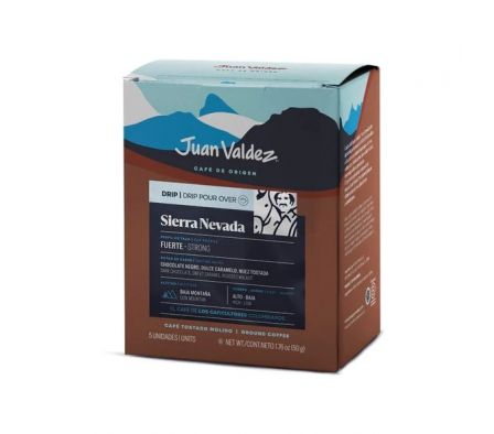 CAFE JUAN VALDEZ DRIP  COFFE SIERRA NEVADA