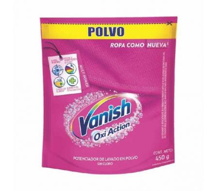 VANISH POLVO  QUITAMANCHAS ROSA DP 450 GR