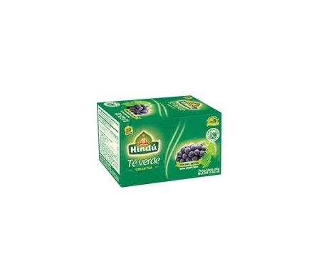 TE VERDE HINDÚ CON PIEL DE UVA 20 SAQUITOS