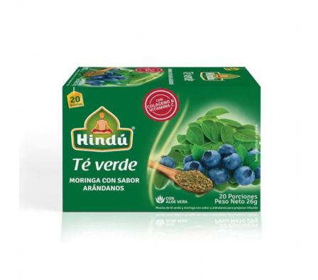 TE MORINGA HINDU CON SABOR ARANDANOS 20 SAQ.