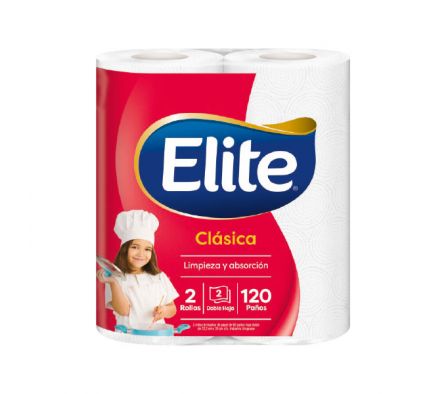 ROLLOS DE PAPEL ELITE MULTIUSOS 120 PAÑOS