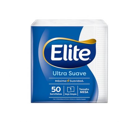 SERVILLETA DE PAPEL ELITE MESA 50 UNDS