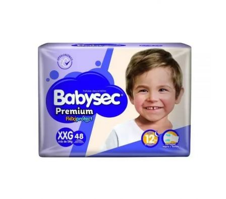 PAÑAL BABYSEC PREMIUM JUMBO TAMAÑO XXG 48UN