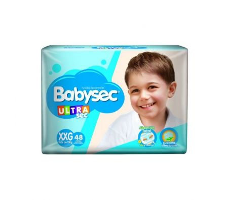 PAÑAL BABYSEC ULTRA JUMBO TAMAÑO XXG 48UN