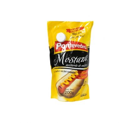 MOSTAZA PONTEVEDRA C/ TAPON 200 GR 