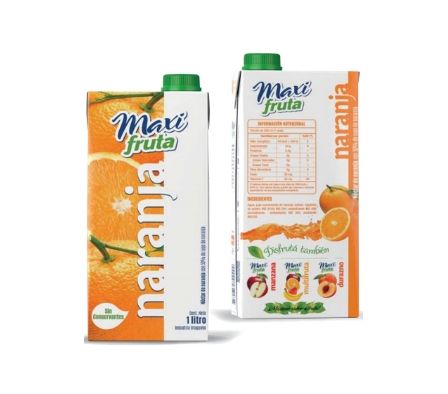 JUGO MAXI FRUTAS DE NARANJA 1 LT
