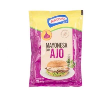 MAYONESA NATIVO CON AJO 118 GR