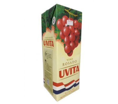 VINO TETRA UVITA  ROSADO 1 LT