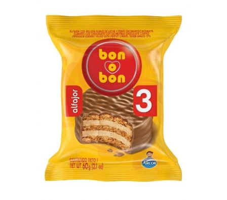 BON O BON ALFAJOR NEGRO 21X60G