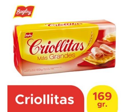 BAGLEY CRIOLLITA TRADICIONAL + GRANDES 169GR.
