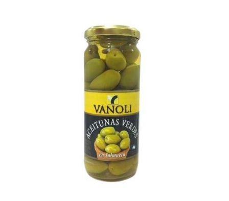 ACEITUNA VANOLI VERDE FRASCO 200 GR