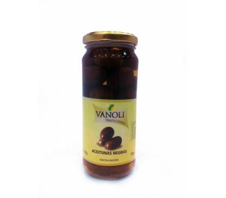 VANOLI ACEITUNA NEGRA FRASCO 200 GR *12