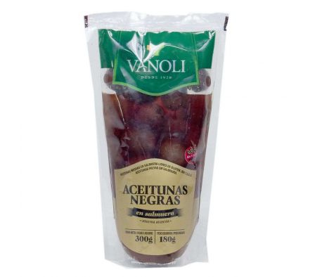 ACEITUNA NEGRA VANOLI 180 GR 