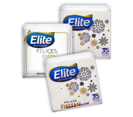 SERVILLETA ELITE GOLD NAVIDAD 35UN