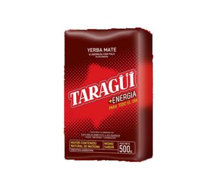 YERBA MATE TARAGUI MAS ENERGIA 500 GRS