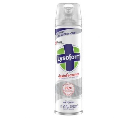DESINFECTANTE LYSOFORM ORIGINAL AEROSOL X 360 ML