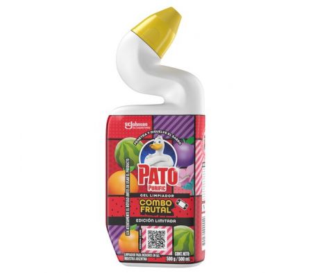 LIMPIADOR PARA INODORO GEL PATO COMBO FRUTAL 500ML