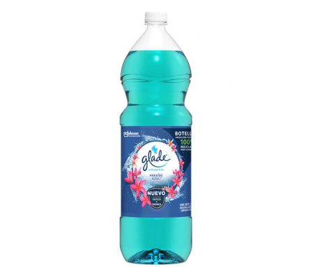 LIMPIADOR GLADE PARA PISO PARAISO AZUL 1760ML